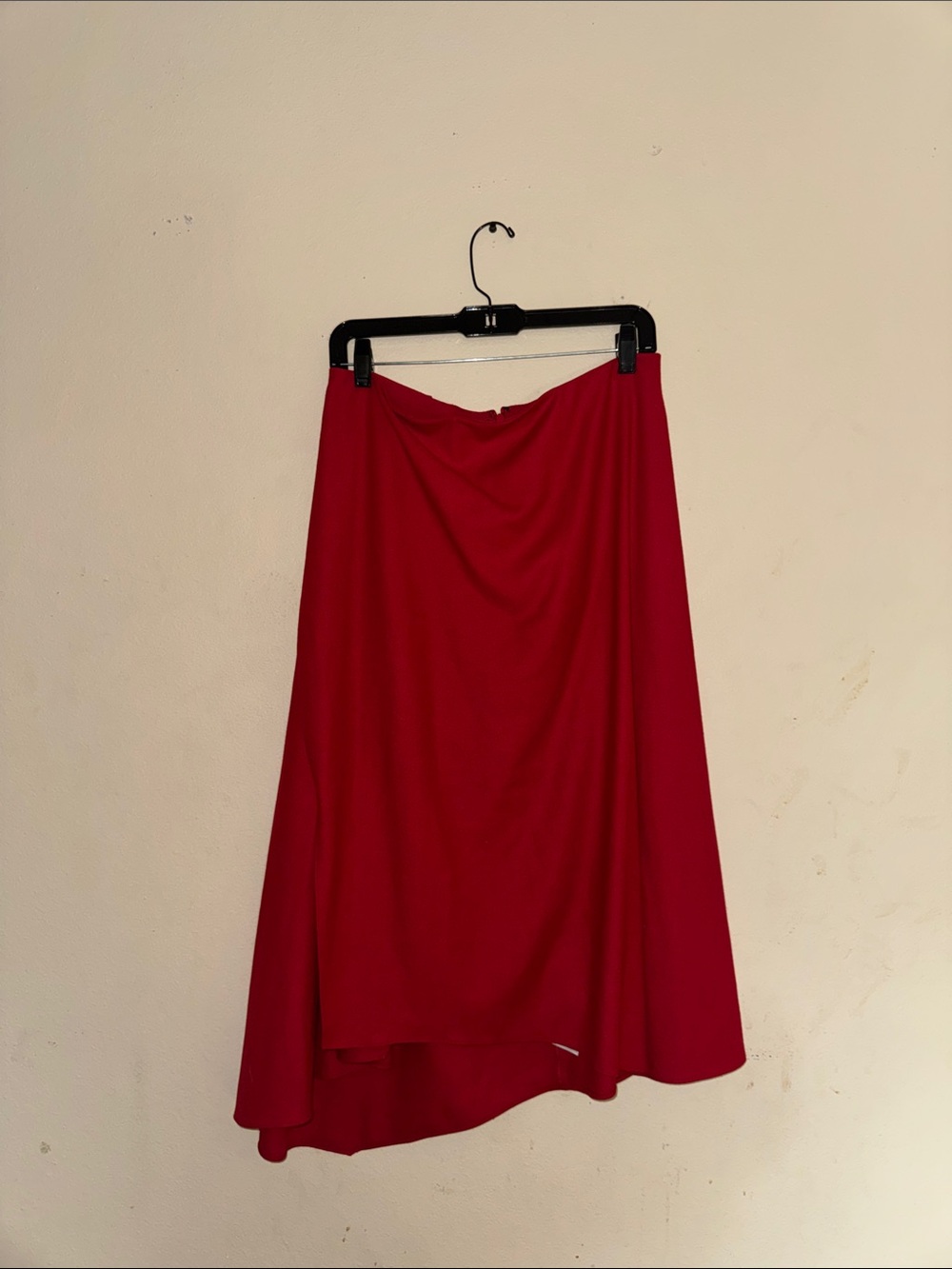 Vince Vibrant Red A-Line Midi Skirt
